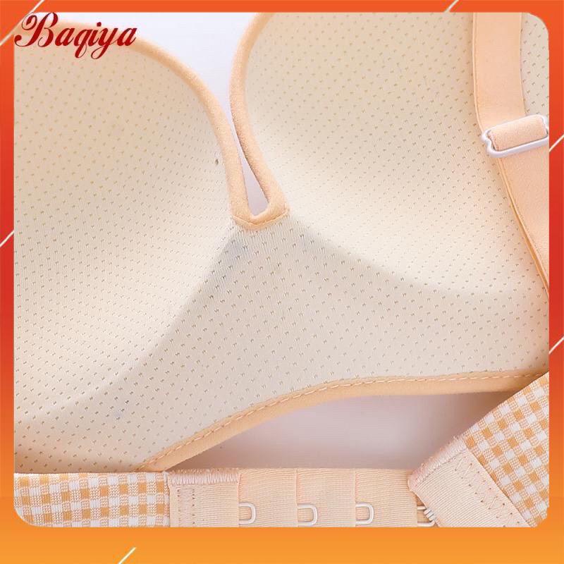 Áo lót nữ không gọng đệm mỏng nâng ngực kẻ caro, chip A7361