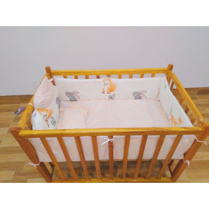 CŨI GỖ CHO BÉ 2 TẦNG  KÍCH THƯỚC 1M - 60 - 75