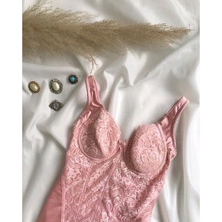 Áo bodysuit hồng #2hand