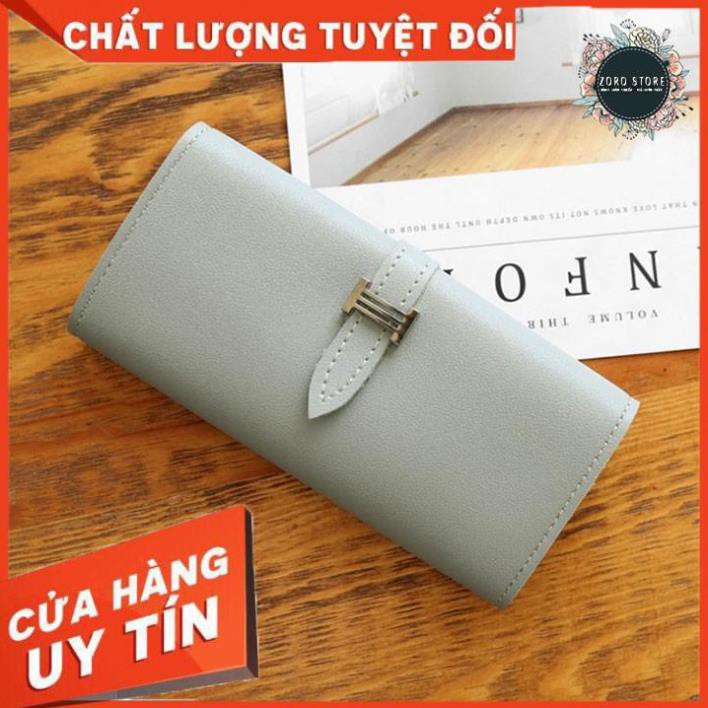 [Thanh lí xả kho] Ví nữ dài mini nhiều ngăn tiện dung, khóa cài gấp đôi , phù hợp đựng tiền và đựng thẻ ATM