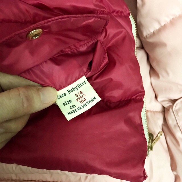 Phao 2 mặt Zara BabyGirl