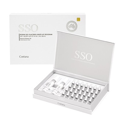 Set 2 bước ampoule và kem mắt cải thiện nếp nhăn chiết xuất nhau thai cừu SSO