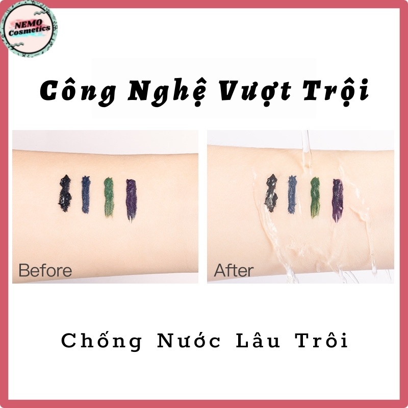 Mascara 4D HEXZE chuốt mi sợi mảnh chống thấm nước lâu trôi dễ sử dụng 6g