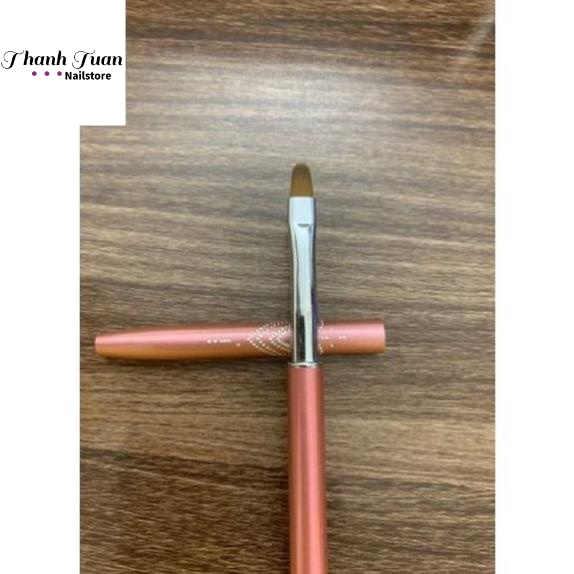 Cọ đắp gel tròn,đầu tròn cán đá  - Phụ kiện đồ nail