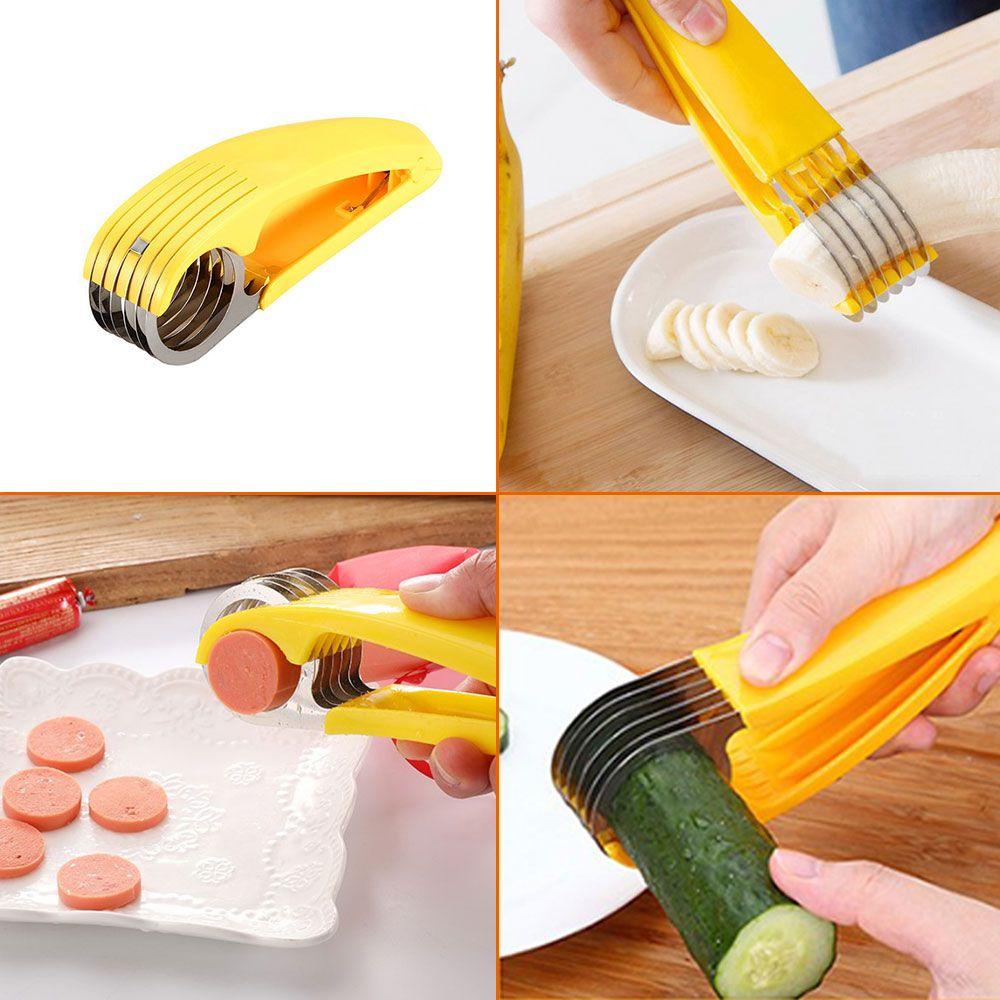 Dụng Cụ Cắt Lát Chuối / Dưa Leo / Bánh Bao An Toàn DIY