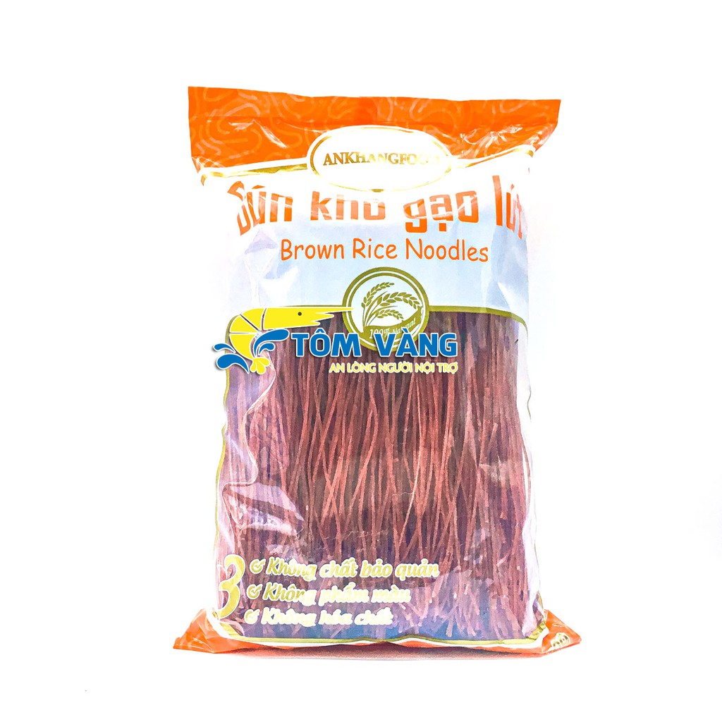 Bún/ Phở Gạo Lứt Thực Dưỡng (gói 500g) - Tôm Vàng