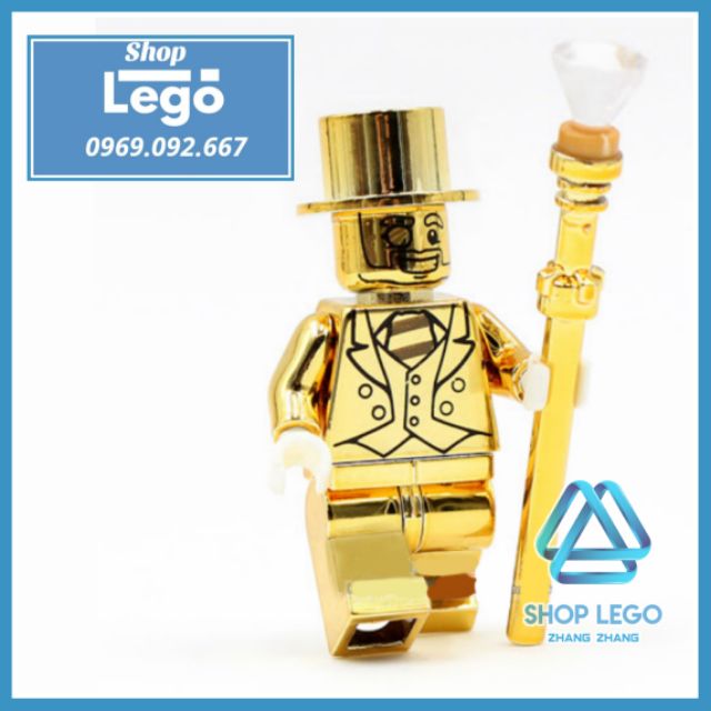 Xếp hình Mr Gold Ngài vàng siêu ảo thuật gia huyền bí Lego Minifigures Pogo PG999