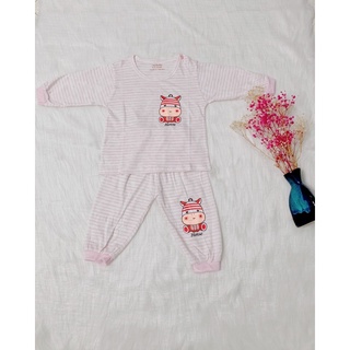 Bộ cotton sọc ngang Noubaby cho bé siêu mềm mát