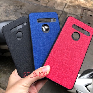 ỐP LƯNG LG G8 HÀN (BẢN 3 CAMERA) NHỰA TPU GIẢ VẢI NỈ