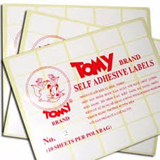 Giấy Decal Tommy A5 in mã vạch (Mã 111 - 124)