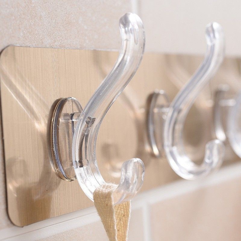 Thanh treo đồ dán tường 6 móc siêu dính chịu lực cực tốt