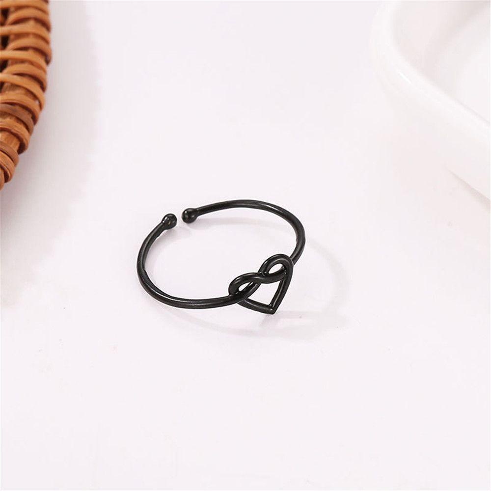 Nhẫn Cưới Mỏng Thiết Kế Rỗng Đơn Giản Có Thể Điều Chỉnh