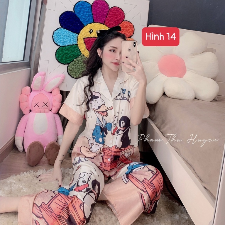 Bộ ngủ lụa SAM , satin , mango Huyền Bé Store chính chủ shop tự chụp