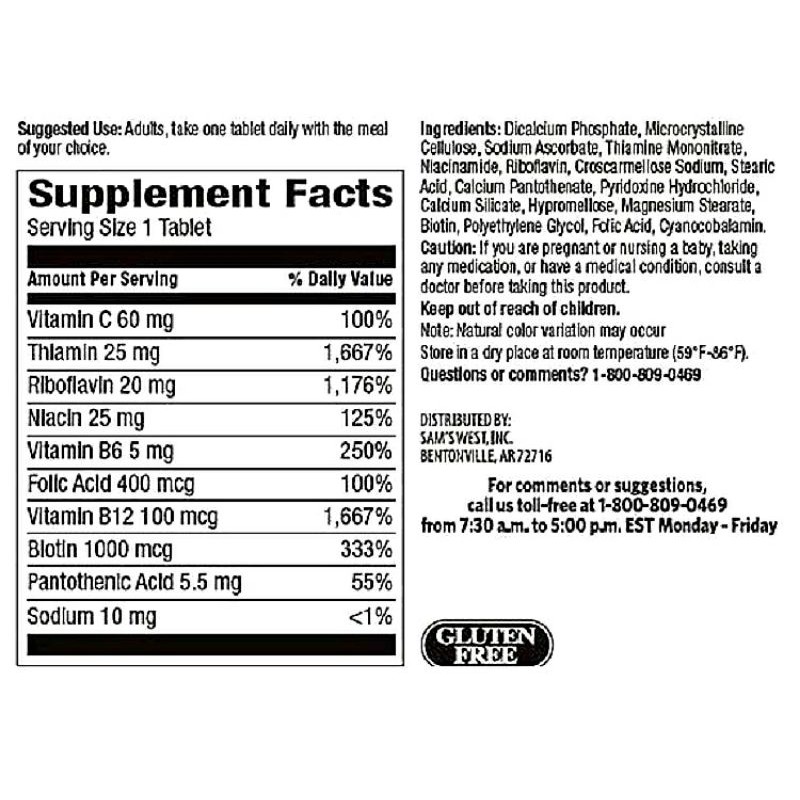 Super B Complex Biotin 1000mg Cam Kết Chính Hãng