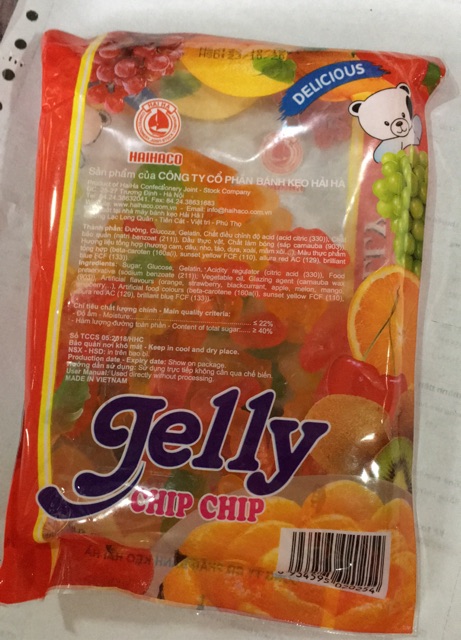 Kẹo ChipChip Jelly Hải Hà 175g/250g