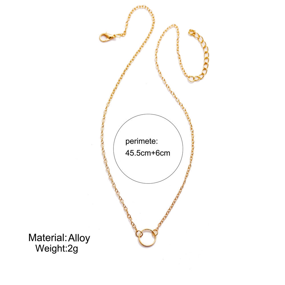 Vòng cổ kim loại thời trang cổ điển phong cách Hàn Quốc