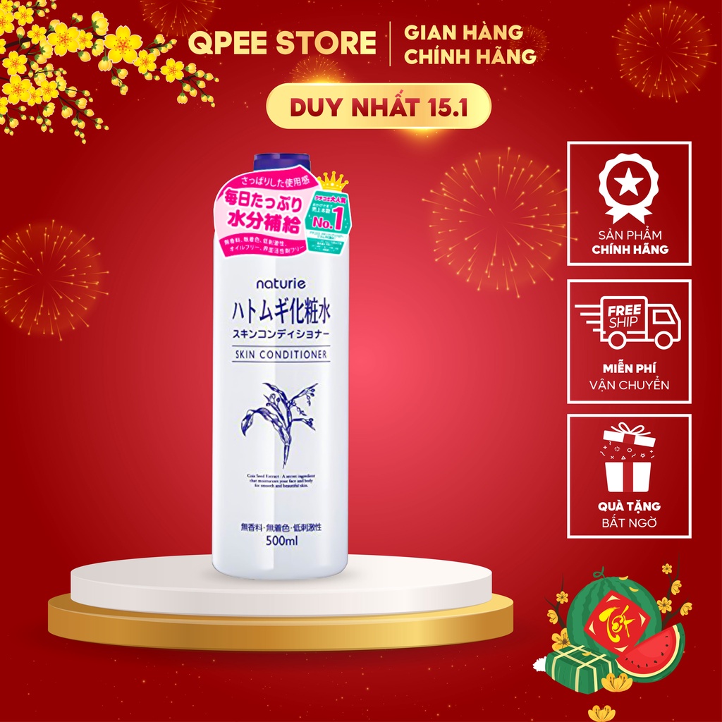 Nước hoa hồng Naturie Skin Conditioner Lotion Nhật Bản (No.1 Cosme) - QPEE STORE