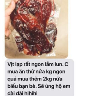 Lạp vịt L1 - Ruột vịt L1 500gr. Hsd 6 tháng