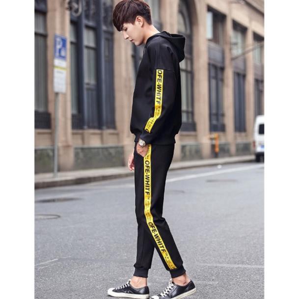 Quần joggger thun off white kèm hình tự chụp ་