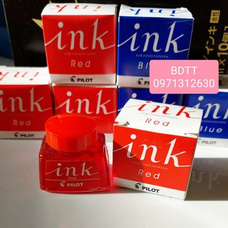 🎀 Mực Bút Máy Pilot Ink 30ml - Xanh/Đỏ