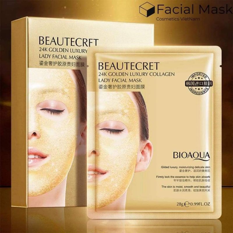Mặt nạ thủy tinh Bioaqua, thạch collagen trong suốt