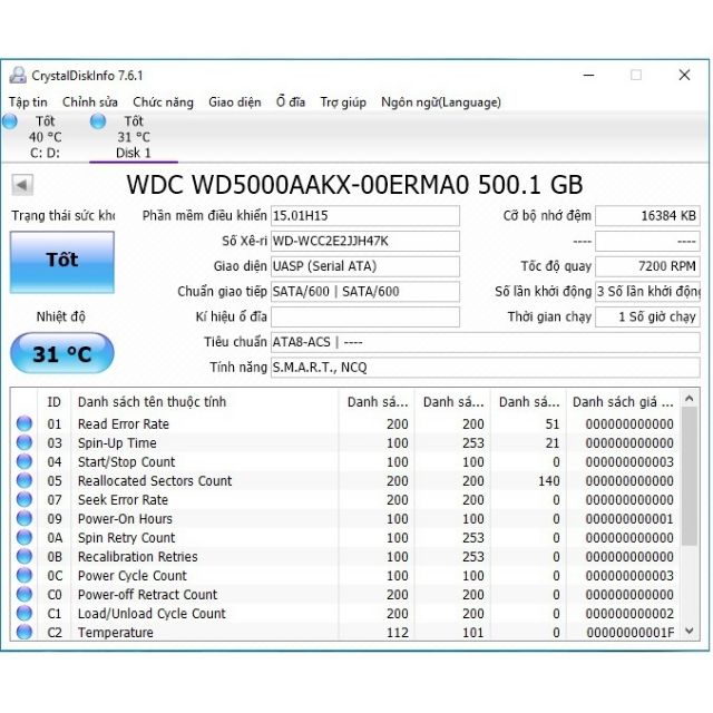 Ổ cứng HDD Tím 500Gb PC BH 3 năm | BigBuy360 - bigbuy360.vn