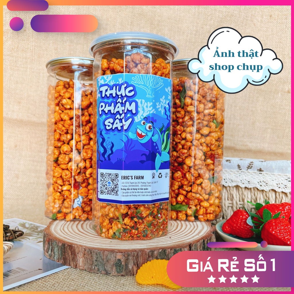 Bắp sấy giòn khô bò lá chanh 350g, siêu ngon, ăn vặt Sài Gòn giá rẻ