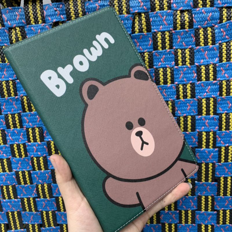 Bao da Samsung Tab A7 lite T220 T225 dẻo gấu Bearbrick siêu dễ thương chất bao đẹp