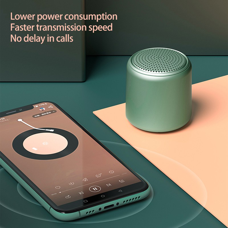 Loa bluetooth NUOWA Mini Hình Tròn Bằng Thép Tiện Dụng