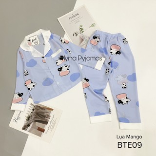 Bộ pijama Mẹ và bé, chất Lụa mango mềm mịn