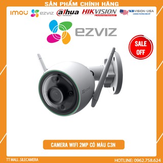 [HOTSALE]CAMERA WIFI 2MP NGOÀI TRỜI CÓ MÀU BAN ĐÊM EZVIZ C3N-BẢO HÀNH 24 THÁNG