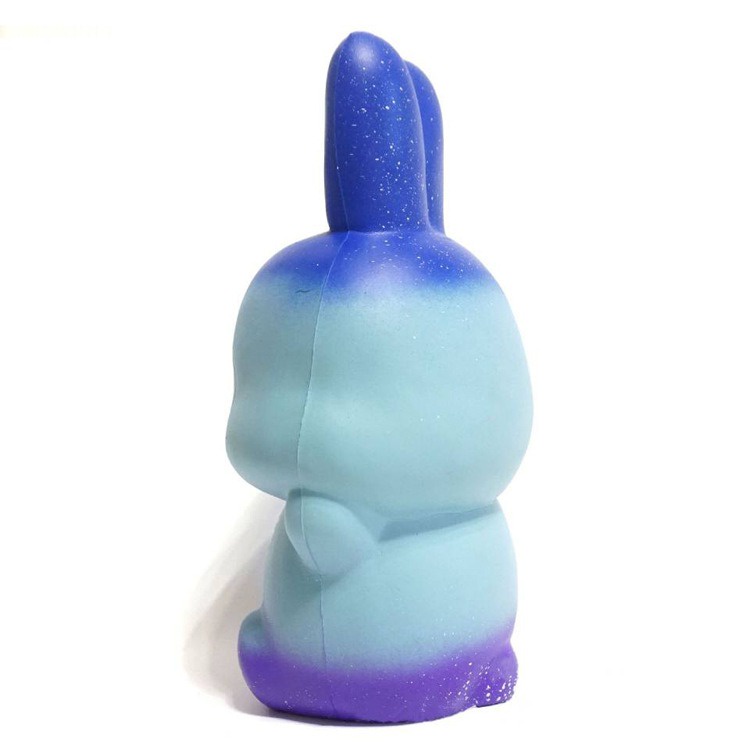 [30CM-ĐẠI KHỔNG LỒ] Squishy THỎ TAI DÀ Màu XANH GALAXY Đẹp Đại Khổng Lồ Chính Hãng