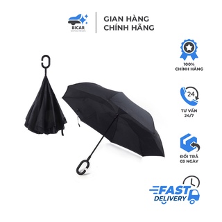 Ô ấp ngược, dù đi mưa gấp ngược thông minh dùng cho xe hơi, ô tô