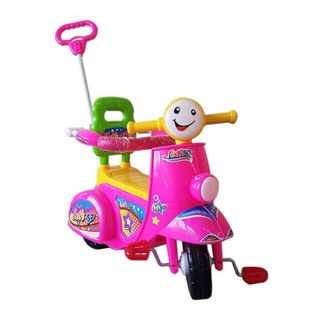 Xe 3 banh vespa bh khong nhac nhua cho lon