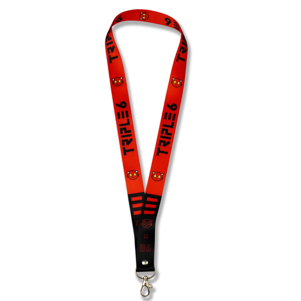 Dây đeo thẻ SATAN TRIPLE6 thời trang, vải chống nước, unisex nam nữ