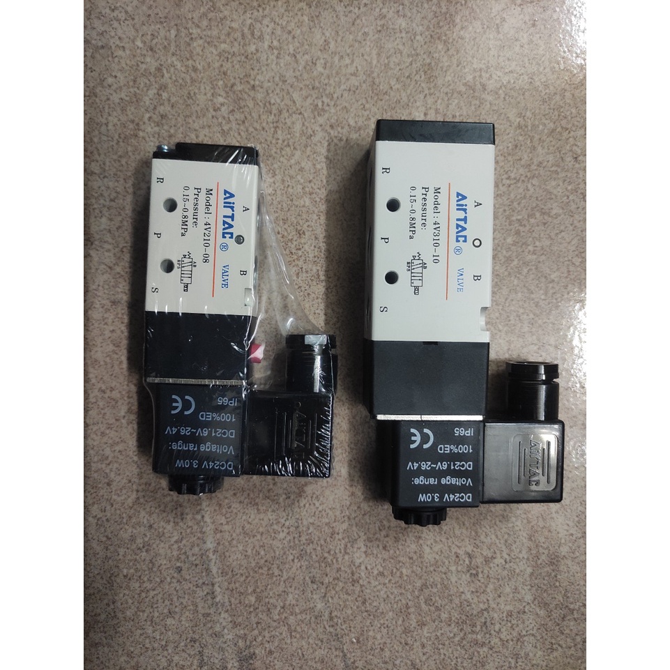 Van Điện từ 4V210-08 4V220-08 4V230C-08 4V230E-08 Airtac van từ điện khí nén điện 220VAC 24VDC 12VDC