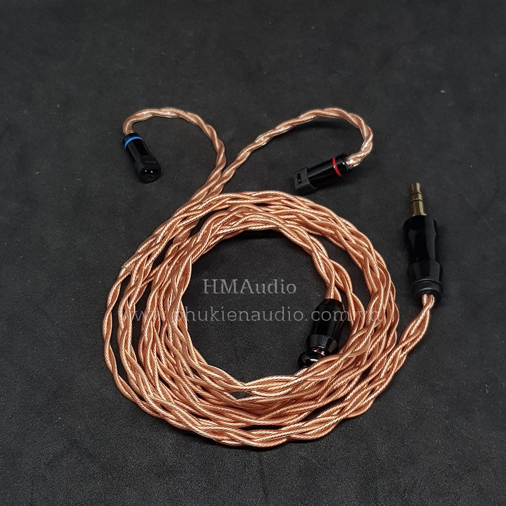 Dây tai nghe đồng OFC 1.2mm tết 4 - Sennheiser IE80/ IE80s