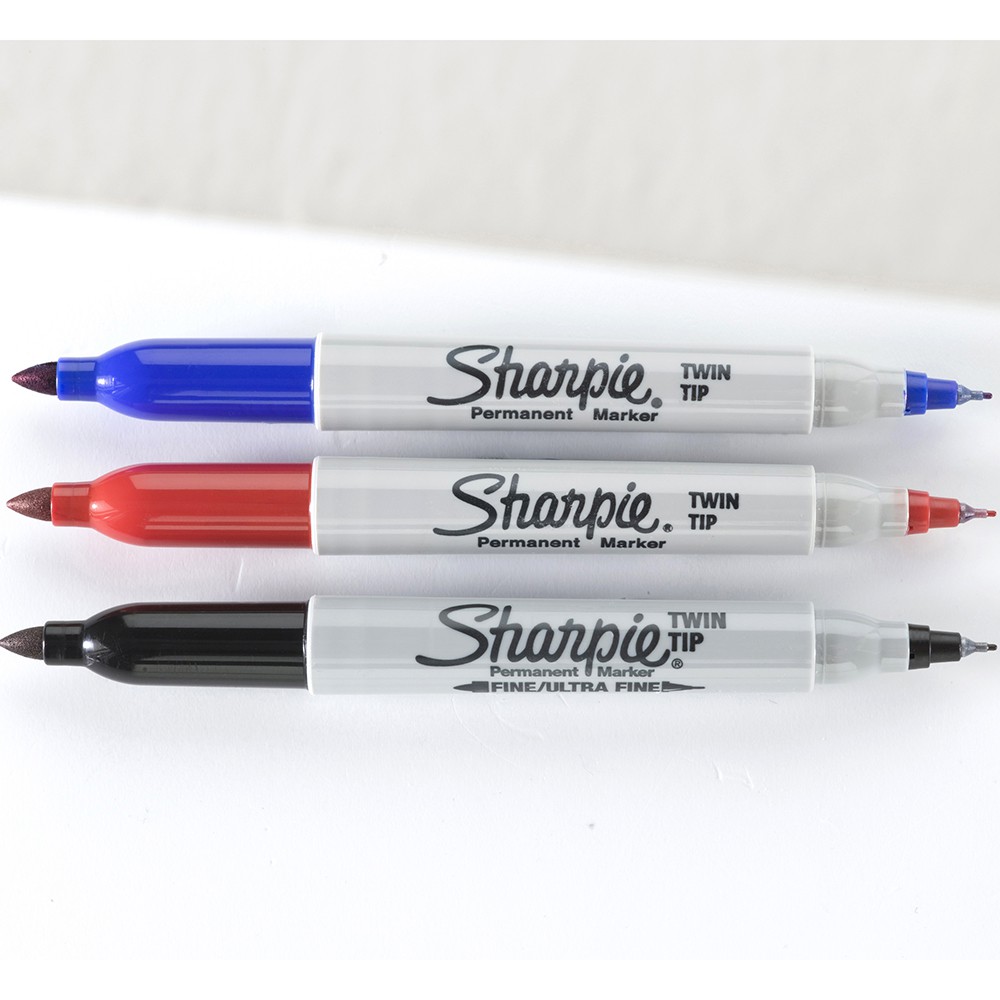 Bút lông dầu 2 ngòi Sharpie Twin Tip - Purple (Màu tím)