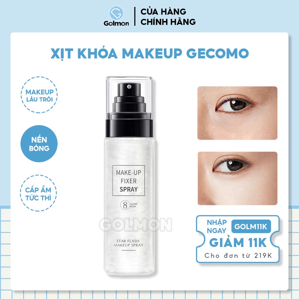 Xịt khoáng khóa lớp make up MAKEUP FIXER SPRAY ánh nhũ giữ lớp trang điểm lâu trôi và cấp ẩm tức thì cho nàn da