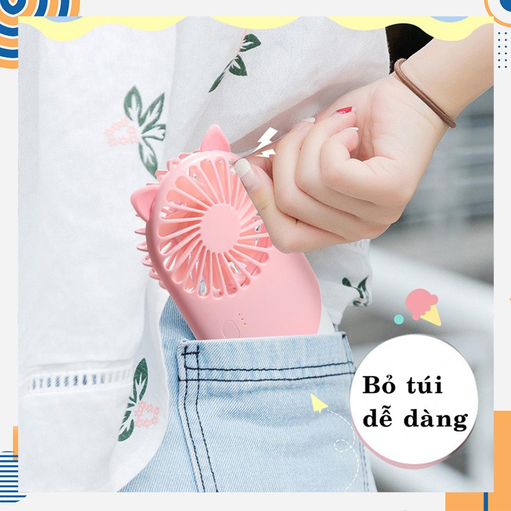 [ Có Video ] Quạt Cầm Tay Mini Pocket Fan Chính Hãng [ Full Box + Phụ Kiện] | BigBuy360 - bigbuy360.vn