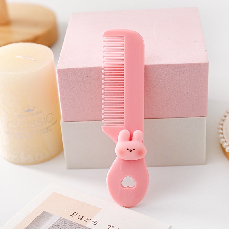 Lược Chải Tóc Mini Bằng Nhựa Đính Hình Thú Đáng Yêu