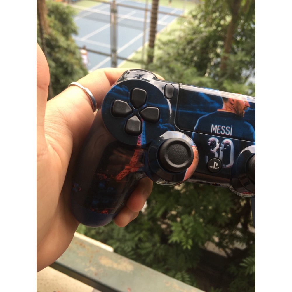 Tay cầm PS4 nâng cấp 2022 - dung lượng pin 800 mAh - kết nối bluetooth chơi game fifa online 4 - PES - FIFA