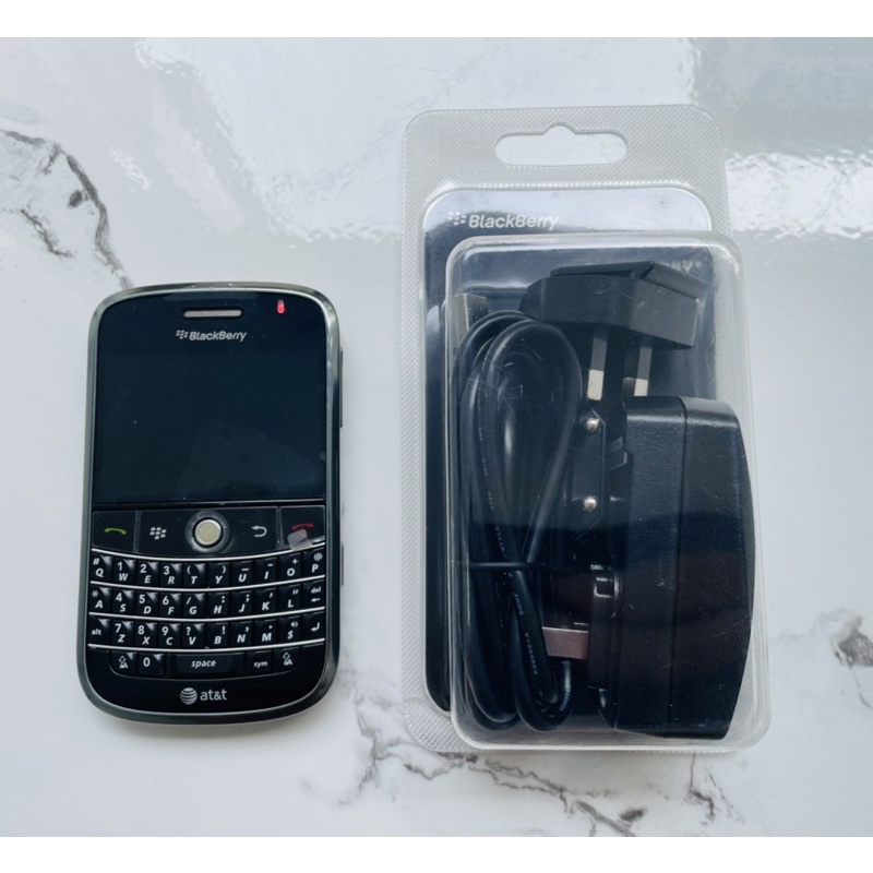 Bộ củ sạc và cáp mini USB zin BlackBerry nguyên hộp, hàng hiếm sưu tầm