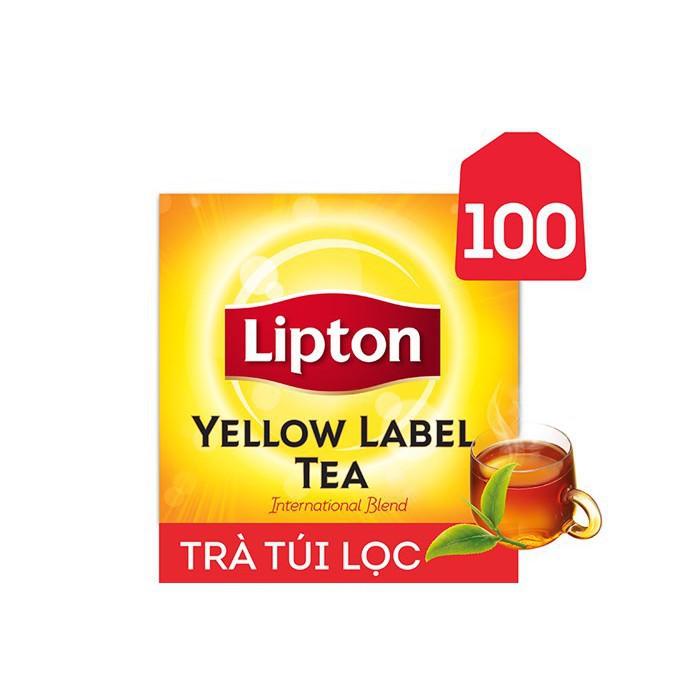 GIÁ RẺ NHẤT TRÀ LIPTON NHÃN VÀNG HỘP 100 GÓI 200G - DATE LUÔN MỚI