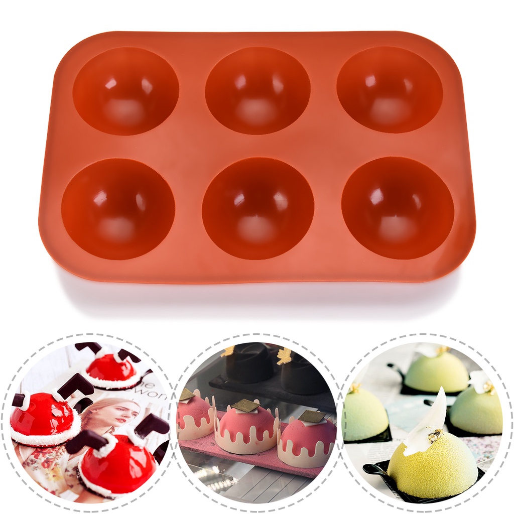 Set 4 Khuôn Làm Bánh Hình Bán Nguyệt Bằng Silicon