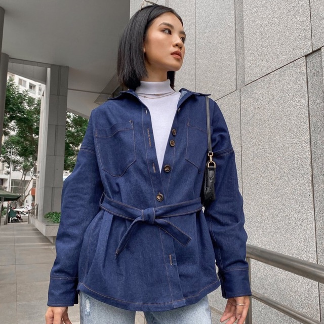 Là min - Áo khoác Icy Denim Shirt Jacket