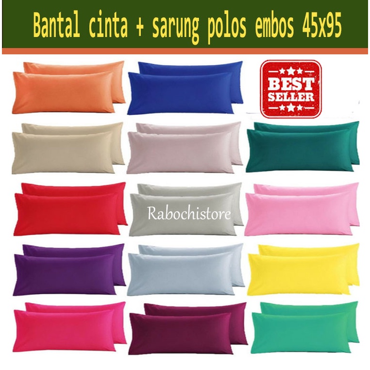 Gối Tình Yêu JUMBO Trơn Emos Cộng Với Găng Tay! Anh.45x95cm