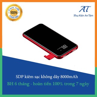 Sạc dự phòng kiêm sạc không dây 8000mAh - chính hãng Baseus