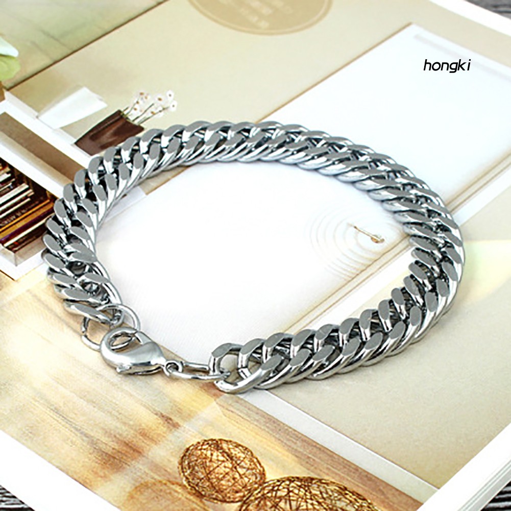 Vòng Tay Thép Titan Không Gỉ Phong Cách Punk Rock Thời Trang Dành Cho Nam