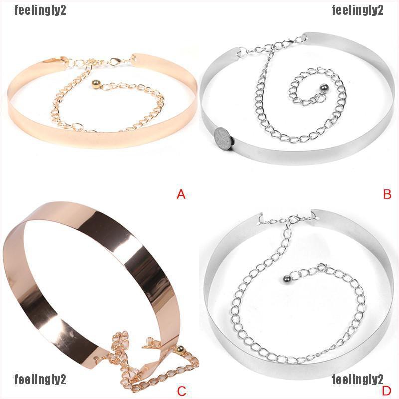 Thắt Lưng Kim Loại Mặt Gương Có Thể Điều Chỉnh Kích Cỡ